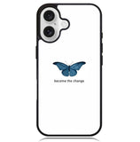 Blue Butterfly X00398 iPhone 16 Plus Case