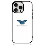 Blue Butterfly X00398 iPhone 16 Pro Case