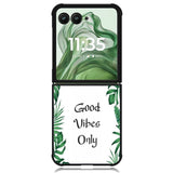 Good vibes only X00455 Motorola Moto Razr+ Plus 2024/2025 Case, Motorola Razr 50 Ultra/50s Ultra Case