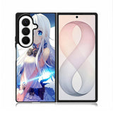 Blue Eyes Anime Girl X00473 Samsung Galaxy Z Fold 8 Ultra Case