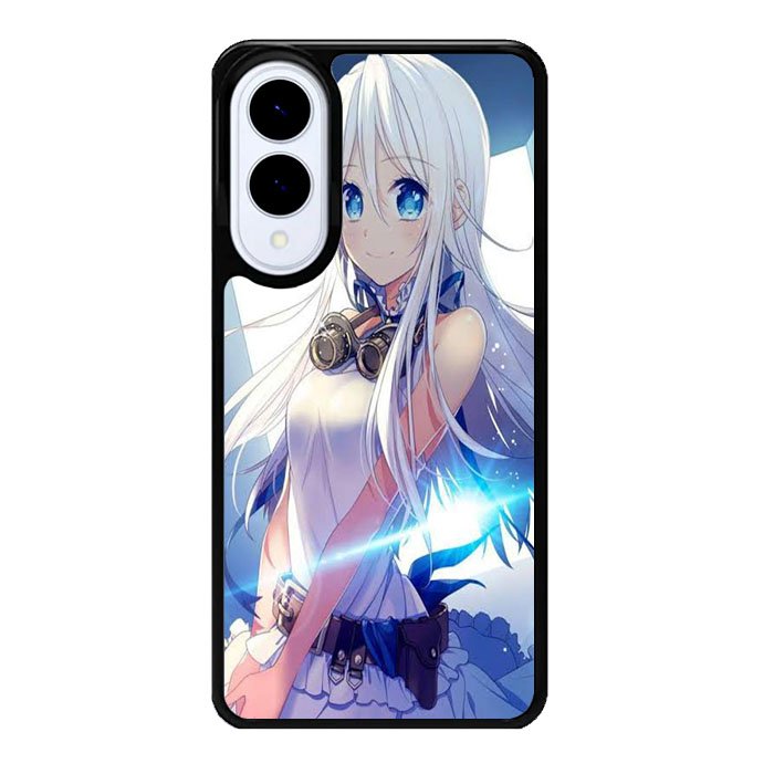 Blue Eyes Anime Girl X00473 Samsung Galaxy S25 Edge Case