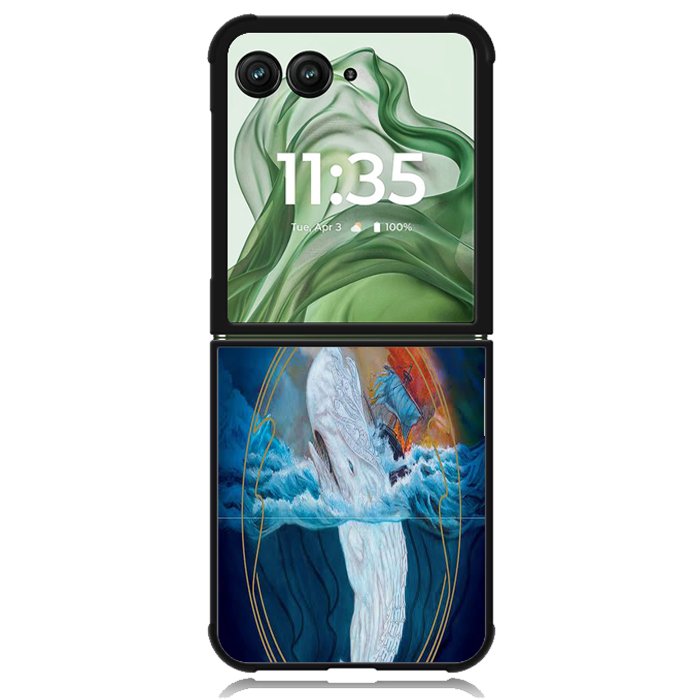 Mastodon Leviathan X00617 Motorola Moto Razr+ Plus 2024/2025 Case, Motorola Razr 50 Ultra/50s Ultra Case