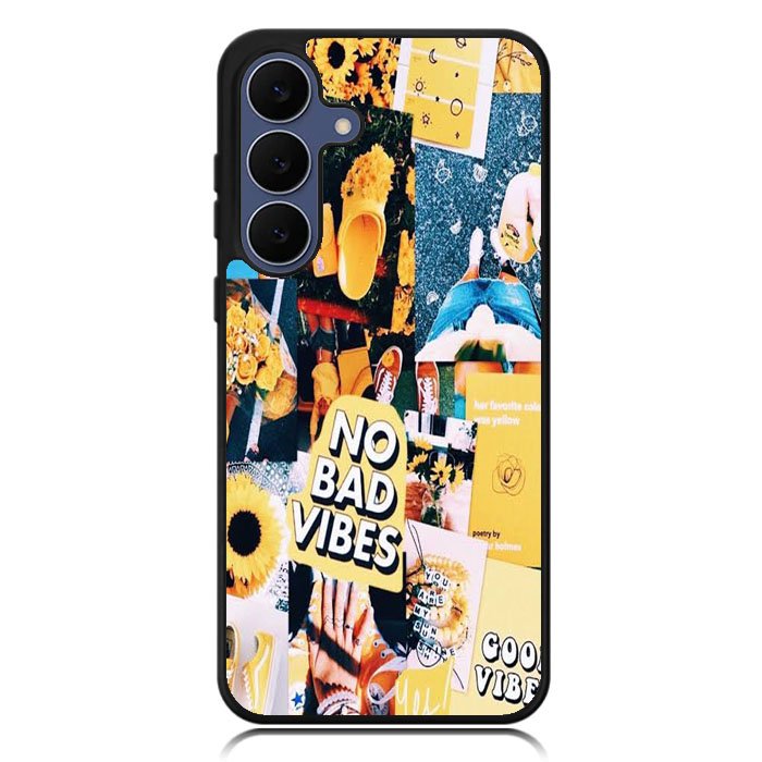 No Bad Vibes Collage X00613 Samsung Galaxy S25 FE Case