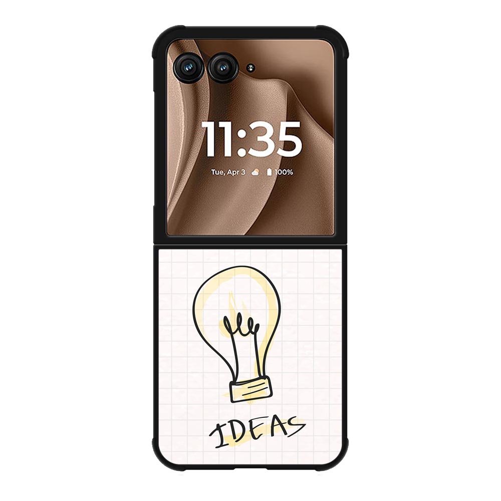 light bulb doodle X00625 Motorola Moto RAZR Plus 2025 Case