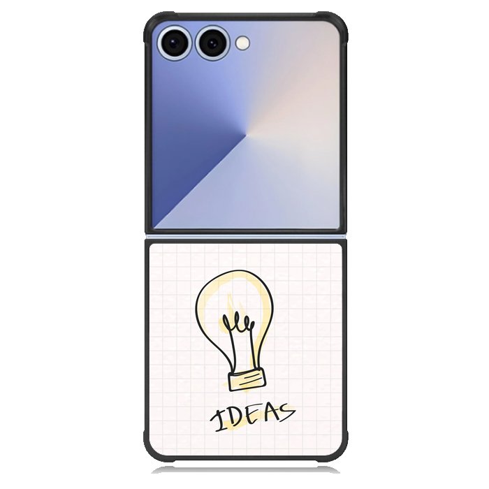 light bulb doodle X00625 Samsung Galaxy Z Flip 7 Case