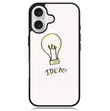 light bulb doodle X00625 iPhone 16 Plus Case