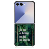 Gold rectangle frame X00628 Samsung Galaxy Z Flip 7 Case