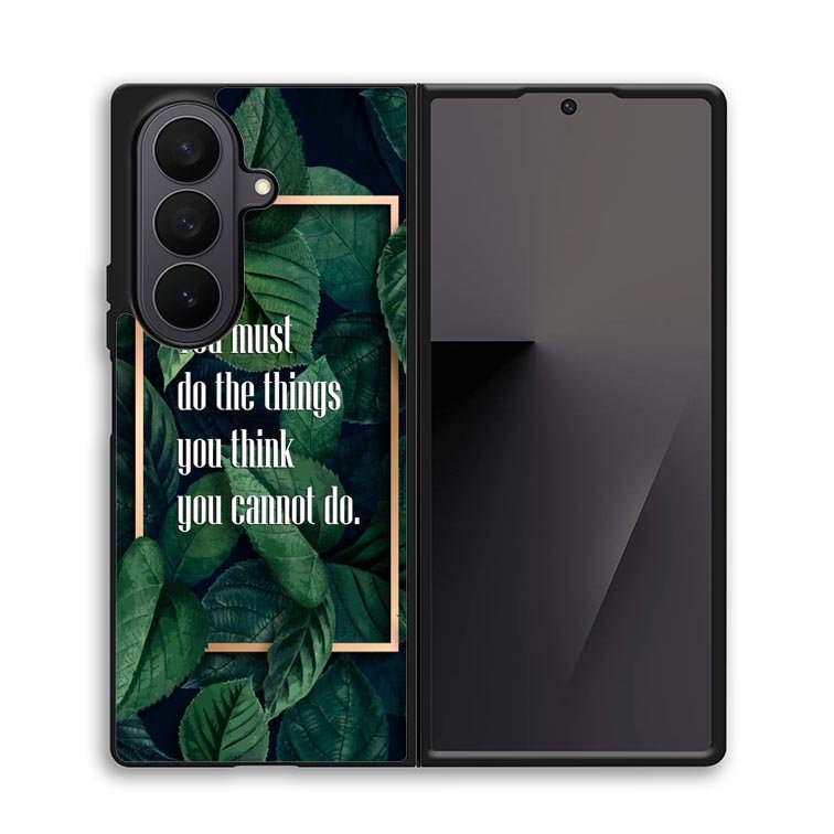 Gold rectangle frame X00628 Samsung Galaxy Z Fold 7 Case