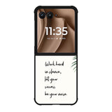 Frame with palm X00629 Motorola Moto RAZR Plus 2025 Case