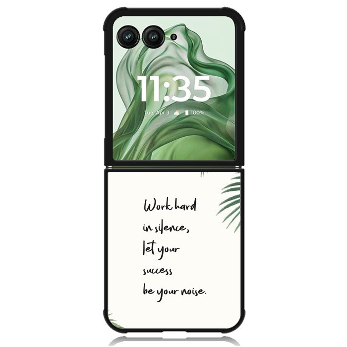 Frame with palm X00629 Motorola Moto Razr+ Plus 2024/2025 Case, Motorola Razr 50 Ultra/50s Ultra Case