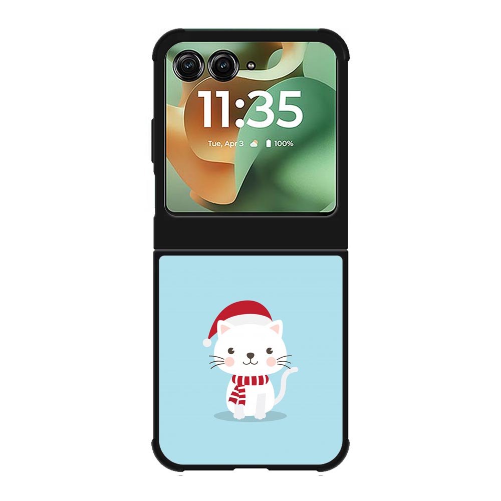 Cat with Santa X00631 Motorola Moto RAZR 2025 Case