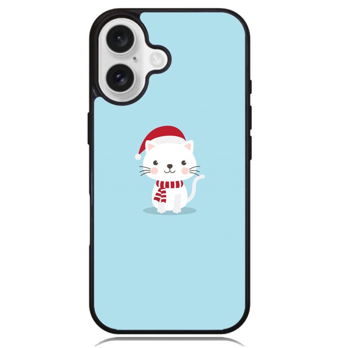 Cat with Santa X00631 iPhone 16 Plus Case