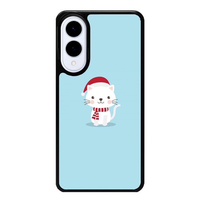 Cat with Santa X00631 Samsung Galaxy S25 Edge Case