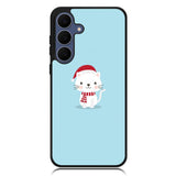 Cat with Santa X00631 Samsung Galaxy S25 FE Case