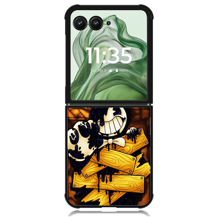 Bendy and the Ink Machine X00710 Motorola Moto Razr+ Plus 2024/2025 Case, Motorola Razr 50 Ultra/50s Ultra Case