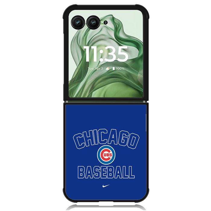 Chicago Cubs X00720 Motorola Moto Razr+ Plus 2024/2025 Case, Motorola Razr 50 Ultra/50s Ultra Case