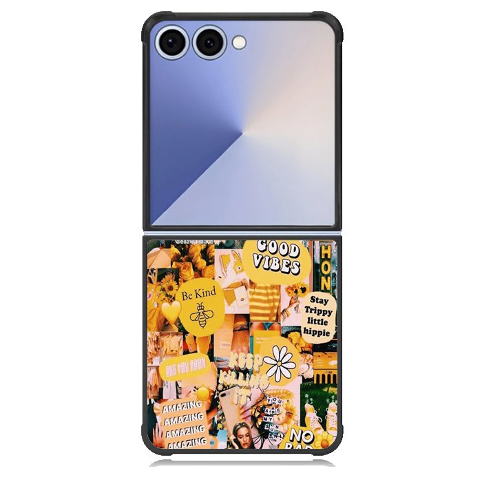 No Bad Vibes Collage X00704 Samsung Galaxy Z Flip 7 Case
