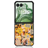No Bad Vibes Collage X00704 Motorola Moto Razr+ Plus 2024/2025 Case, Motorola Razr 50 Ultra/50s Ultra Case