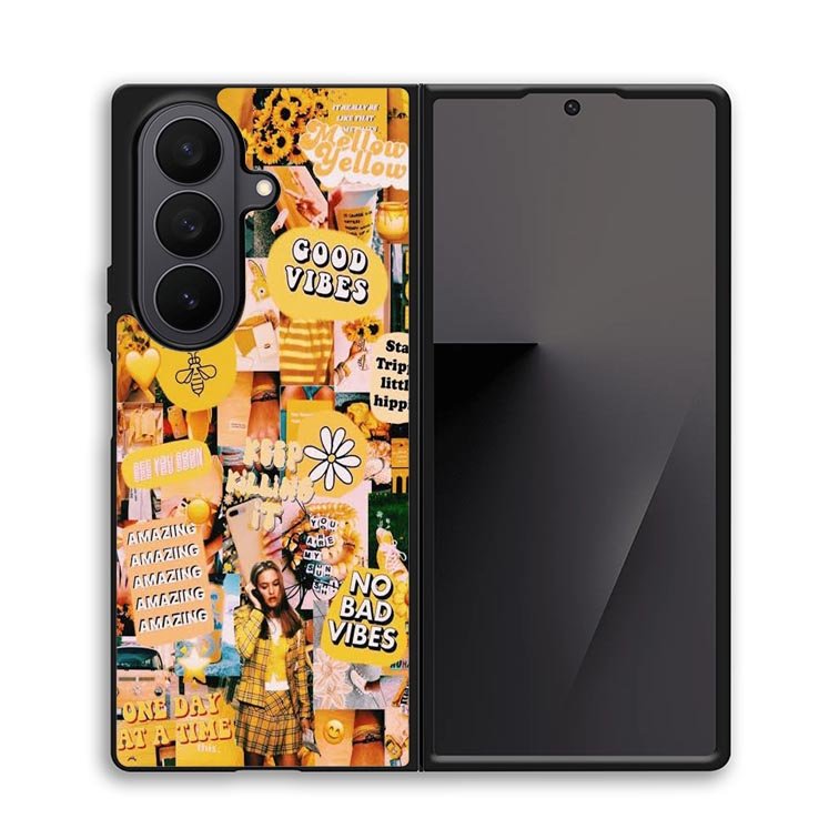 No Bad Vibes Collage X00704 Samsung Galaxy Z Fold 7 Case