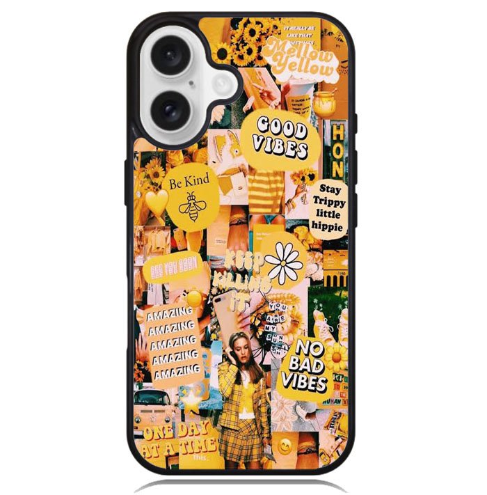 No Bad Vibes Collage X00704 iPhone 16 Plus Case