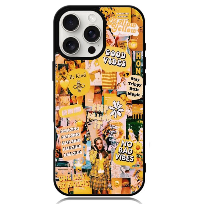 No Bad Vibes Collage X00704 iPhone 16 Pro Case