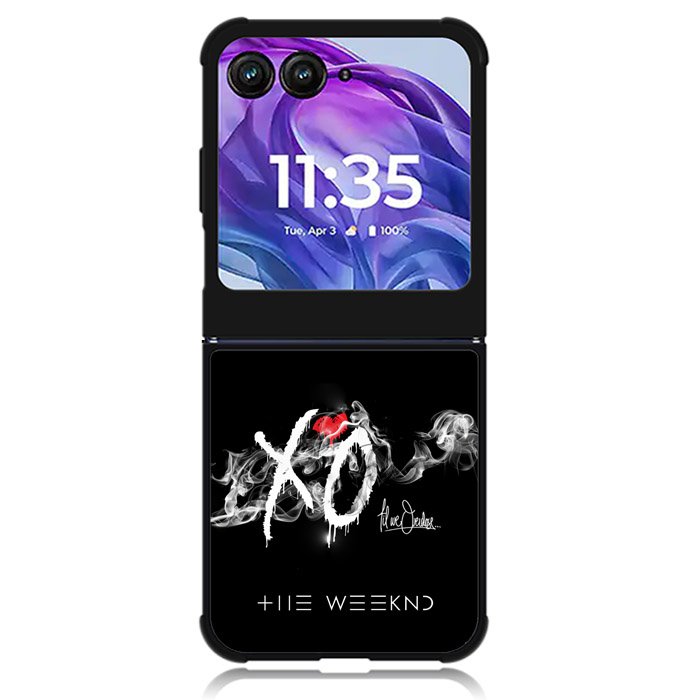 the weeknd xo logo Motorola Moto Razr 2024 , Moto Razr 50 Case