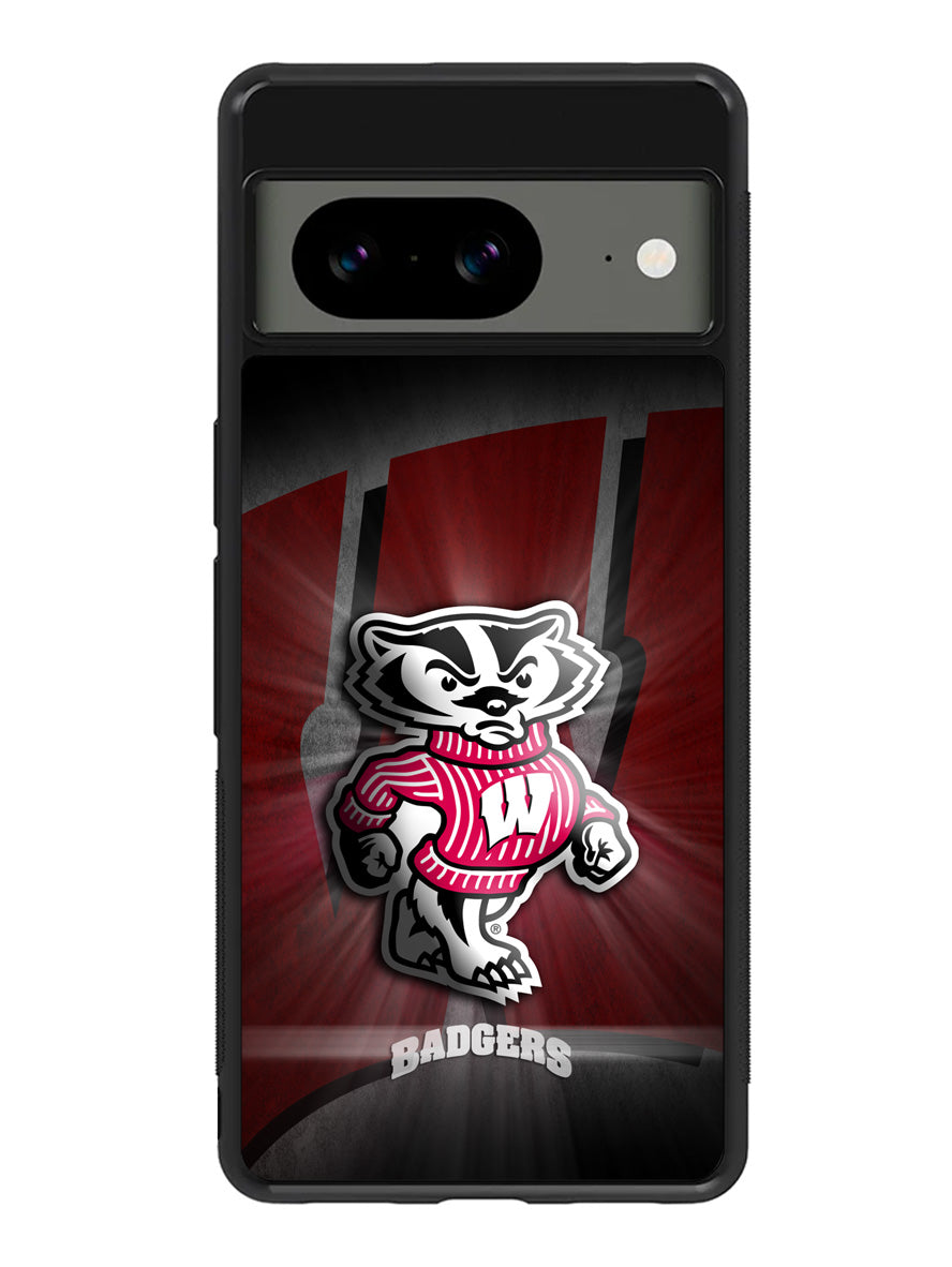 wisconsin badger logo Google Pixel 8a Case
