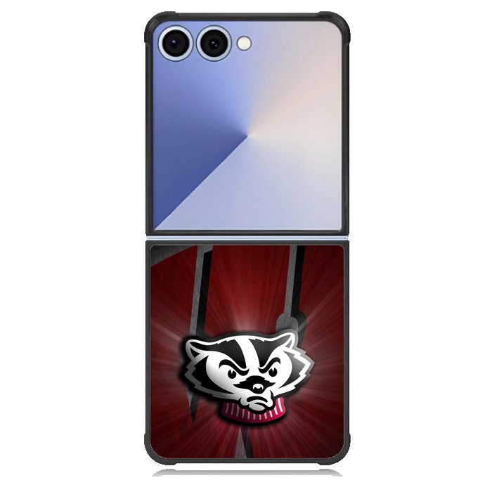 wisconsin badger X00765 Samsung Galaxy Z Flip 7 Case