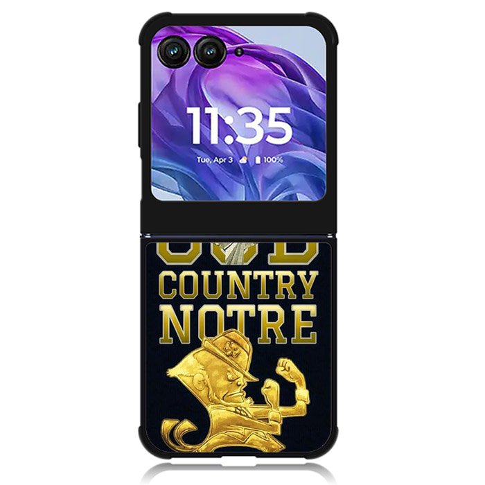 notre dame fighting irish 4th Motorola Moto Razr 2024 , Moto Razr 50 Case