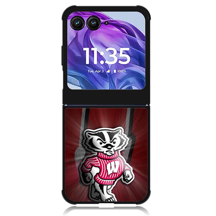 wisconsin badger Motorola Moto Razr 2024 , Moto Razr 50 Case