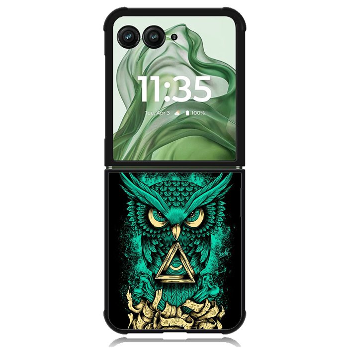 Illuminati Owl X01024 Motorola Moto Razr+ Plus 2024/2025 Case, Motorola Razr 50 Ultra/50s Ultra Case
