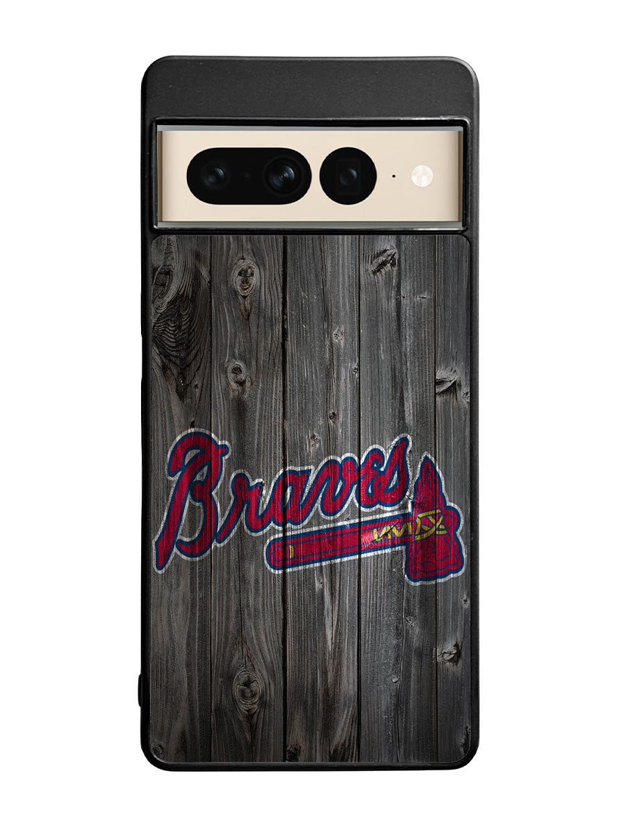 atlanta braves wood Google Pixel 7 Pro Case