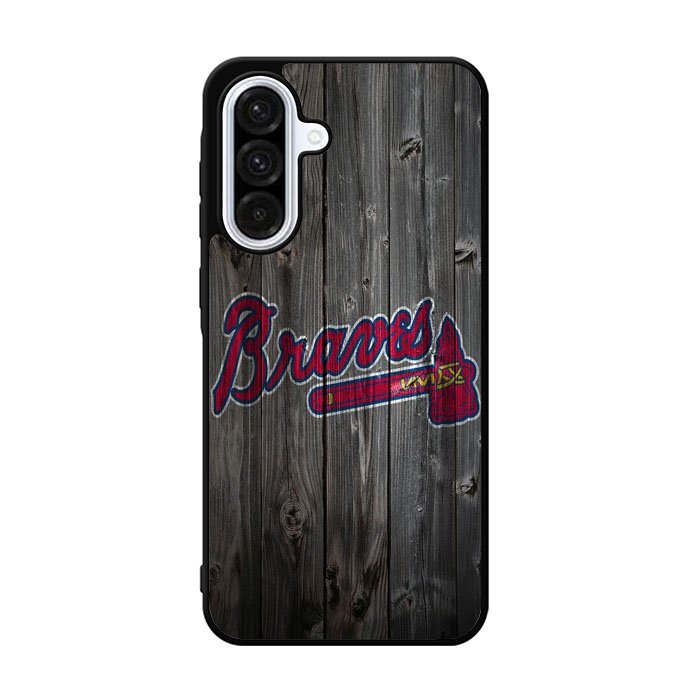 atlanta braves wood Samsung Galaxy A36 Case FE7991