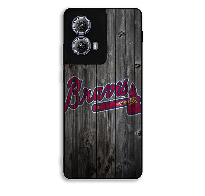 atlanta braves wood Motorola Moto Edge 2024 Case FE7991