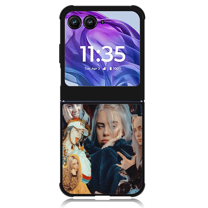 BILLIE EILISH SINGER COLLAGE Motorola Moto Razr 2024 , Moto Razr 50 Case