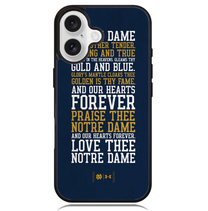 Notre Dame Football X02250 iPhone 16 Plus Case