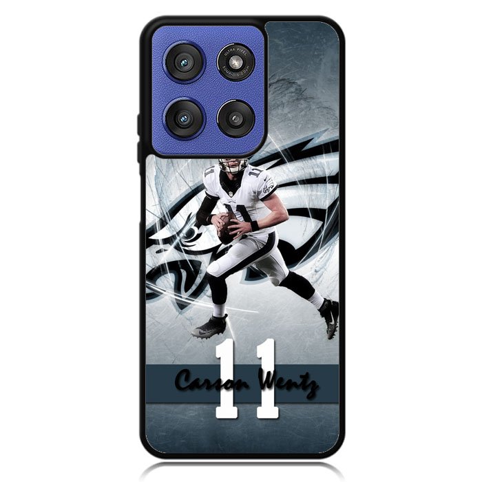 carson wentz 11 X02236 Motorola Moto G Stylus 5G 2025 Case
