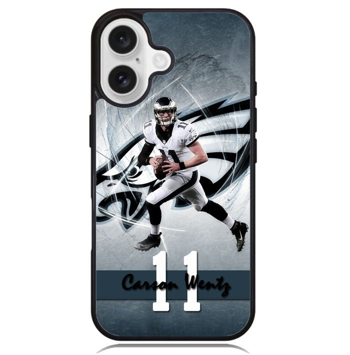 carson wentz 11 X02236 iPhone 16 Plus Case