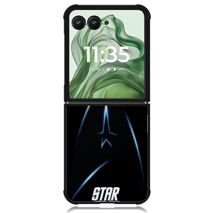 Star Trek Black X02219 Motorola Moto Razr+ Plus 2024/2025 Case, Motorola Razr 50 Ultra/50s Ultra Case