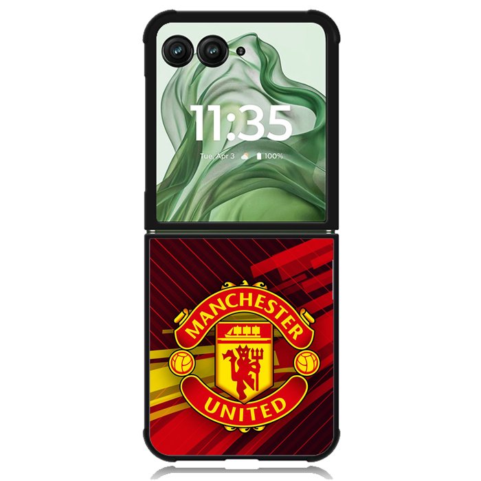 Manchester United new X02218 Motorola Moto Razr+ Plus 2024/2025 Case, Motorola Razr 50 Ultra/50s Ultra Case