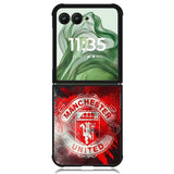 Manchester United X02217 Motorola Moto Razr+ Plus 2024/2025 Case, Motorola Razr 50 Ultra/50s Ultra Case