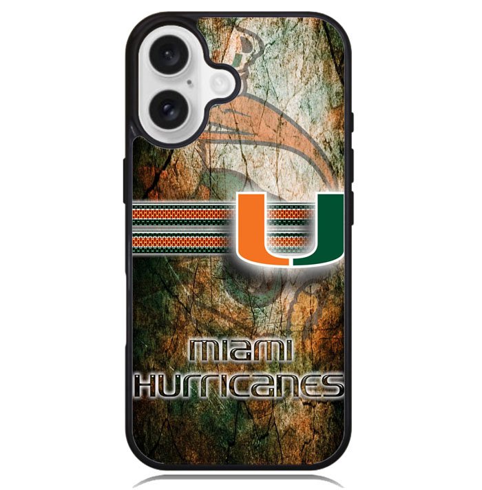 miami hurricanes Logo X02184 iPhone 16 Plus Case