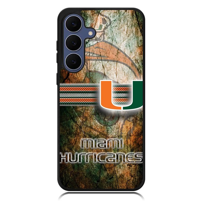 miami hurricanes Logo X02184 Samsung Galaxy S25 FE Case