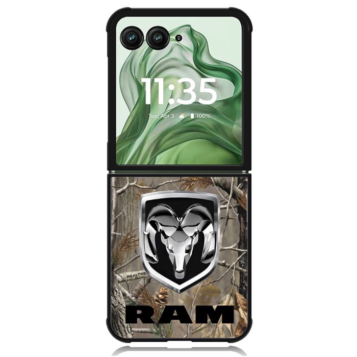 dodge ram camo X02142 Motorola Moto Razr+ Plus 2024/2025 Case, Motorola Razr 50 Ultra/50s Ultra Case
