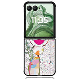 takashi murakami X02139 Motorola Moto Razr+ Plus 2024/2025 Case, Motorola Razr 50 Ultra/50s Ultra Case