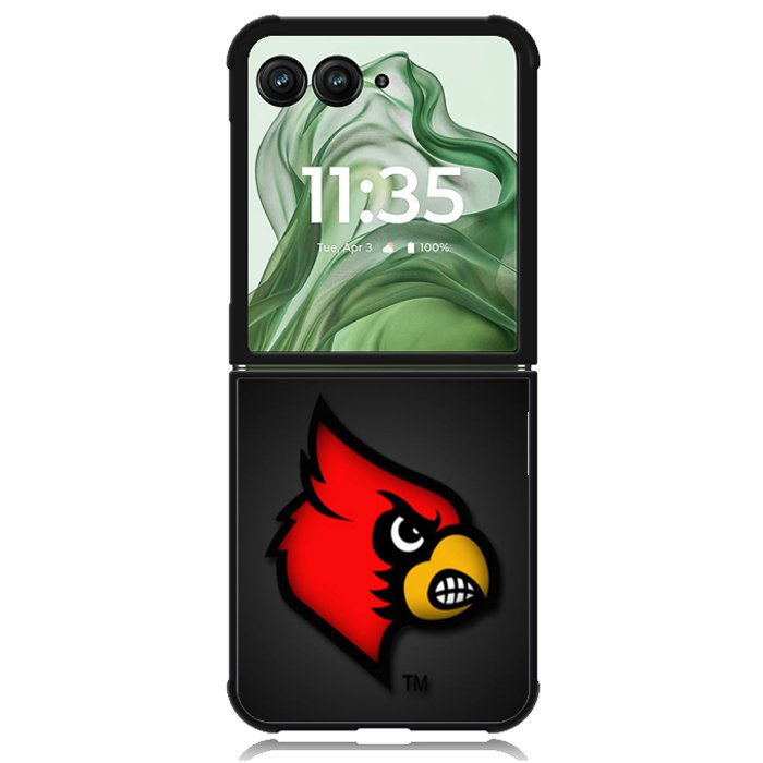 louisville cardinal X02135 Motorola Moto Razr+ Plus 2024/2025 Case, Motorola Razr 50 Ultra/50s Ultra Case