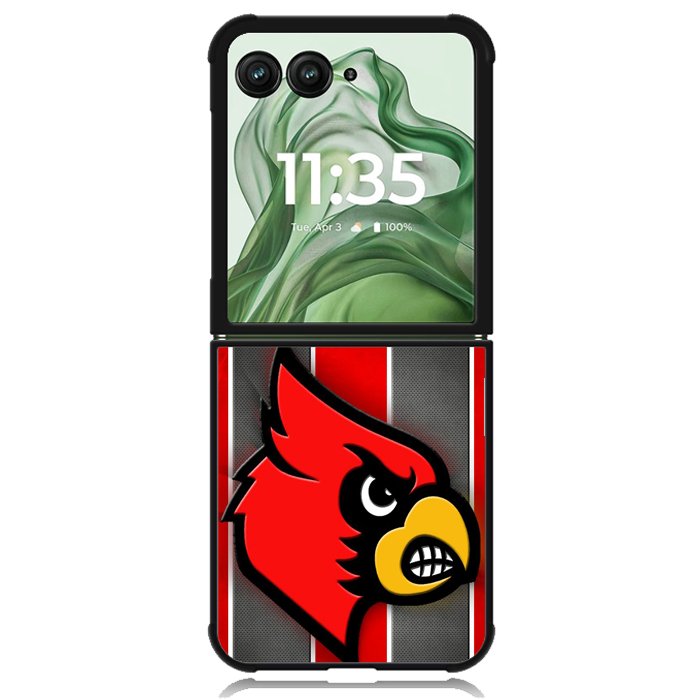 university of louisville cardinal X02134 Motorola Moto Razr+ Plus 2024/2025 Case, Motorola Razr 50 Ultra/50s Ultra Case