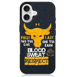 Blood sweat respect X02129 iPhone 16 Plus Case