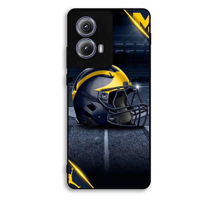 michigan wolverines helmet Motorola Moto Edge 2024 Case FE0363