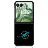 Miami Dolphins Images X02121 Motorola Moto Razr+ Plus 2024/2025 Case, Motorola Razr 50 Ultra/50s Ultra Case